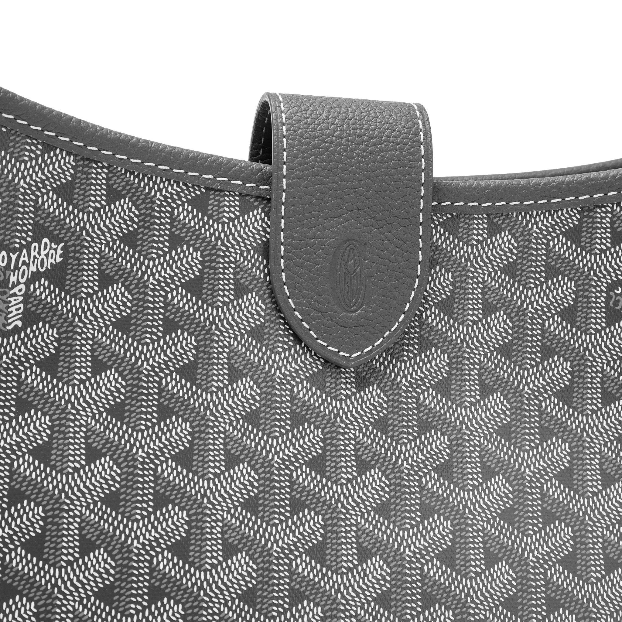 Clasp View of Goyard Musette Pm Grey Bag MUSETTPMLTY51CG51P